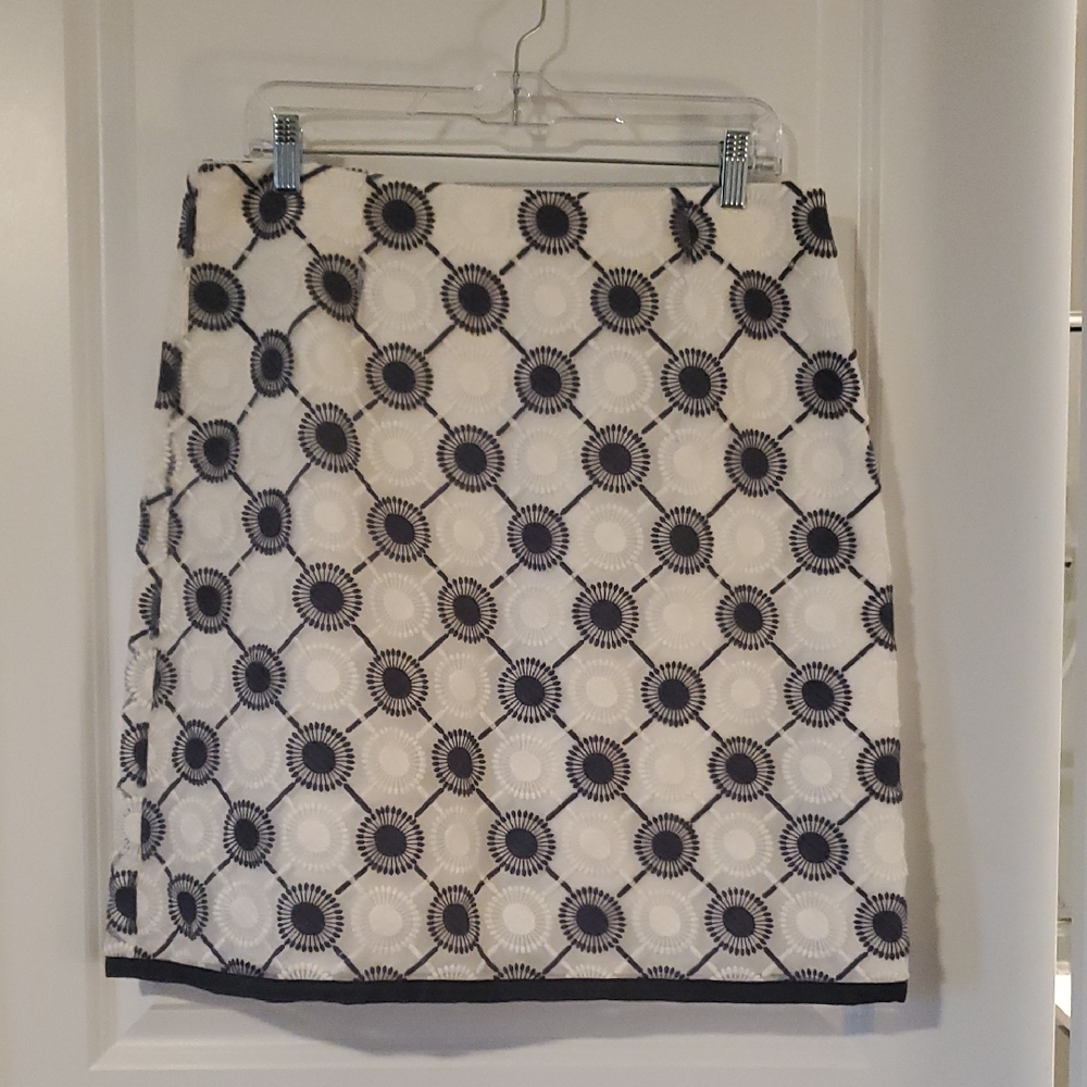 NWT Boden Blue and White A-Line Skirt